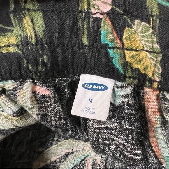 š OldāNavyālinenāblendĀ tropicalāprintāpants.āāSizeāM - Picture 6 of 6